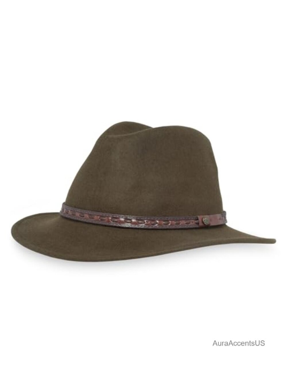 100% Wool Felt Water Repellent 2.5 Inch Brim Sun Hat Outdoor Lifestyle